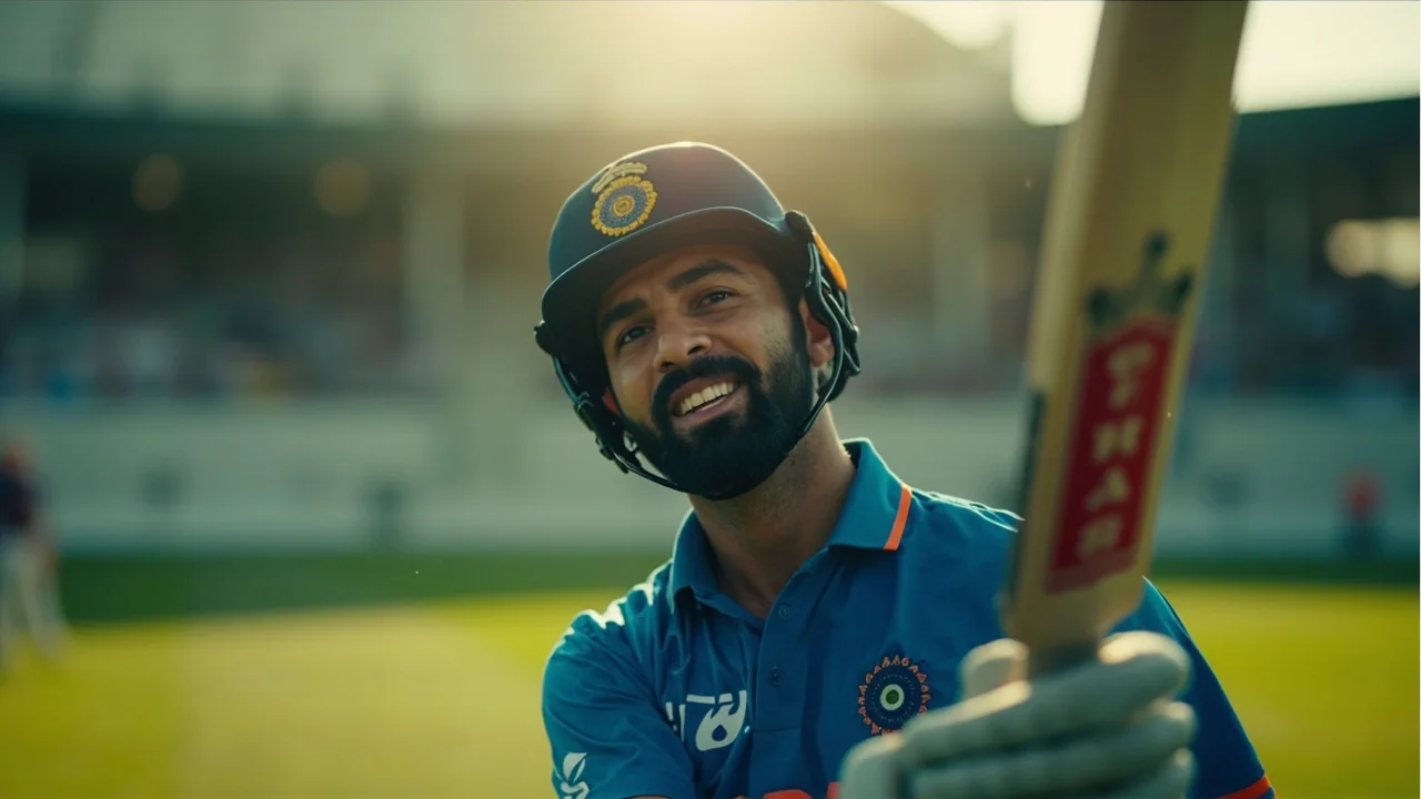 Rohit Sharma batting during the India vs England 3rd ODI at Lord's
