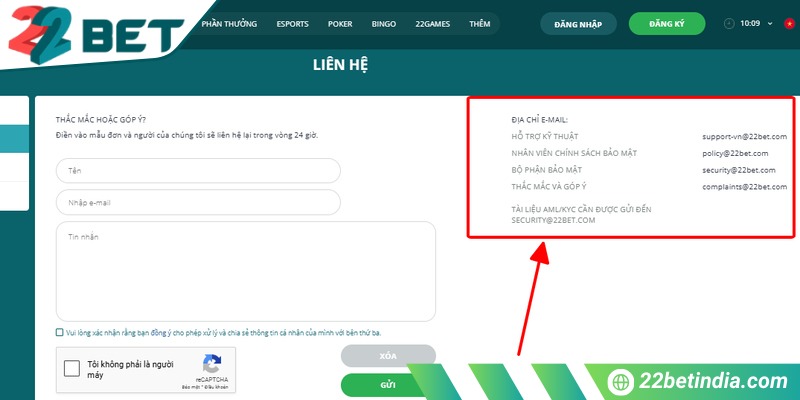 Có nhiều hòm thư để anh em sử dụng kết nối